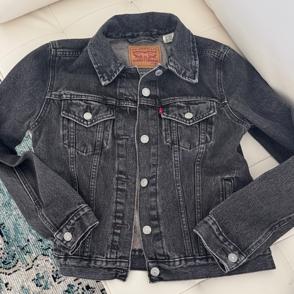 Levi's Black Washed Denim Jacket